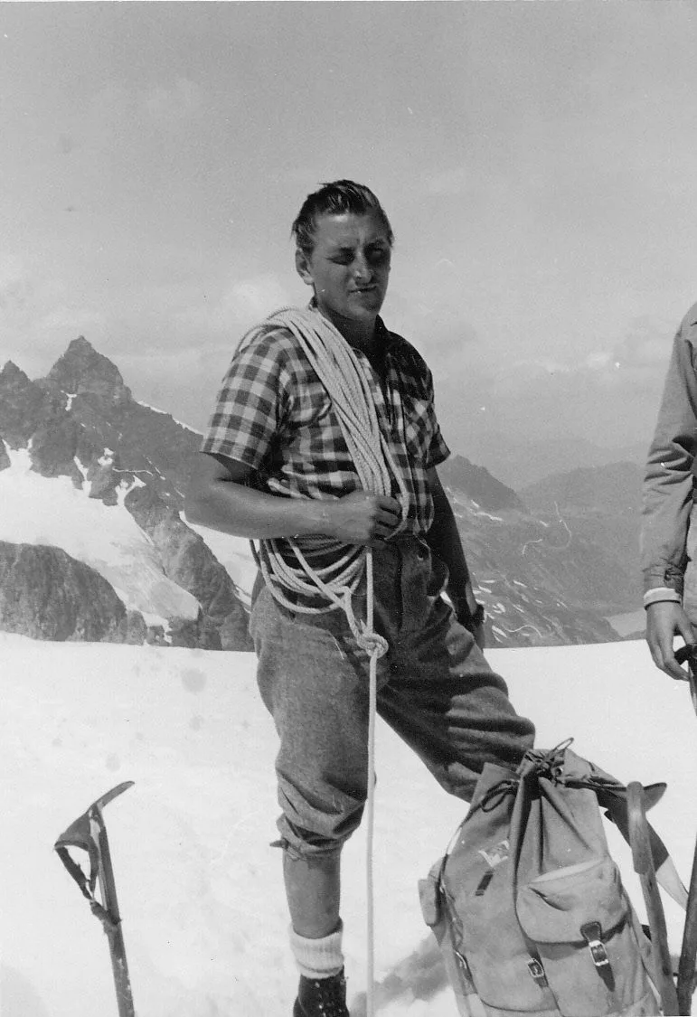 Sepp Tschofen als Bergführer