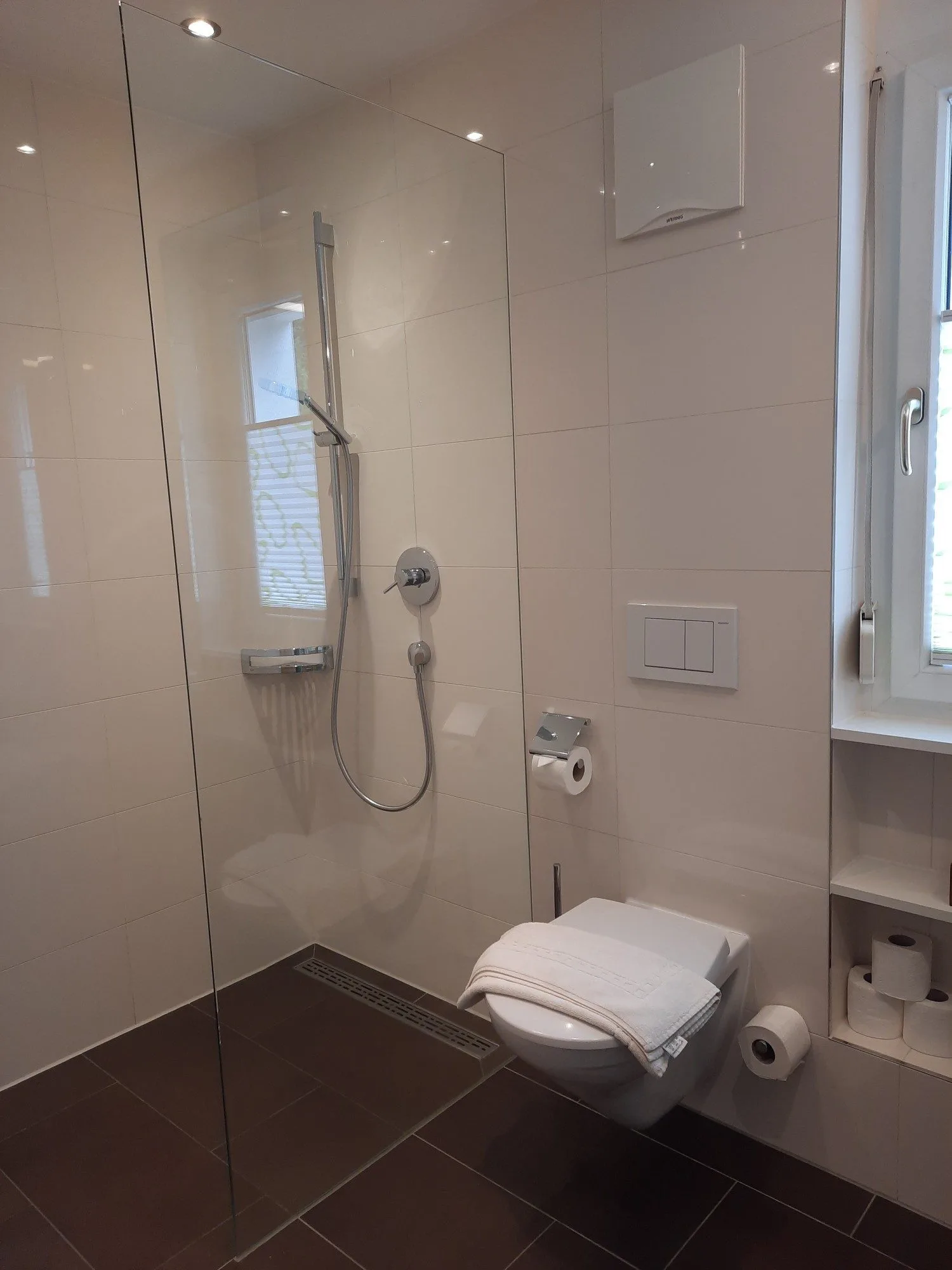 Stufenlose Dusche